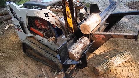 log screw splitter bobcat attachment